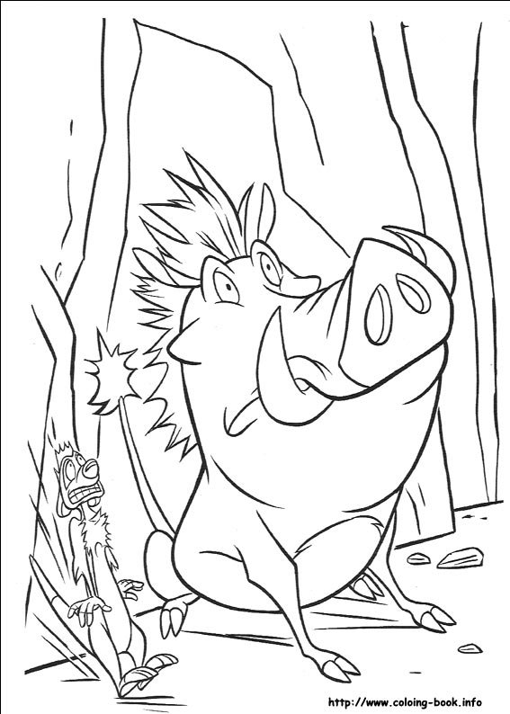 The Lion King coloring picture